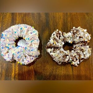 Lot of Sequin Scrunchies